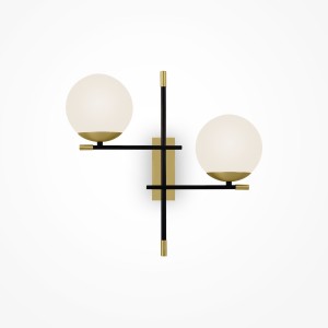 Maytoni Modern Nostalgia Lampa ścienna MOD048WL-02G Black and gold