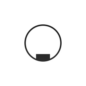 Maytoni Modern Rim Lampa ścienna (kinkiet) MOD058WL-L25BK Black