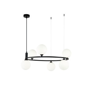 Maytoni Modern Ring Lampa wisząca MOD013PL-06B Black