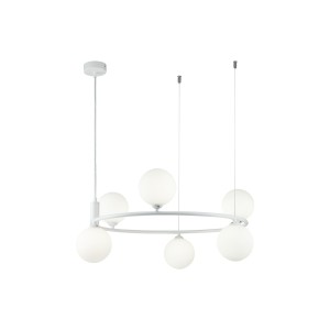 Maytoni Modern Ring Lampa wisząca MOD013PL-06W White