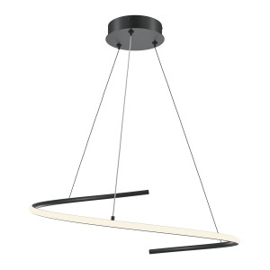 Maytoni Modern Curve Lampa wisząca MOD242PL-L33BK Black