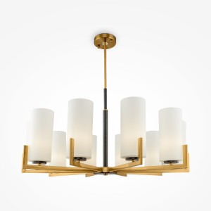 Maytoni Modern Fortano Żyrandol MOD089PL-10BS Black and brass