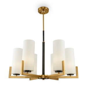 Maytoni Modern Fortano Żyrandol MOD089PL-06BS Black and brass