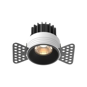 Maytoni Technical Round Lampa wpuszczana DL058-7W3K-TRS-B Black