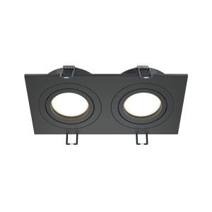 Maytoni Technical Atom Lampa wpuszczana DL024-2-02B Black
