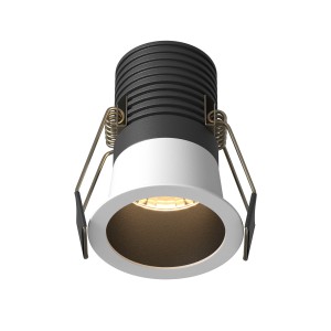 Maytoni Technical Minor Lampa wpuszczana DL089-9W3K-BW Black and white
