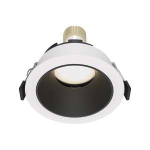 Maytoni Technical Share Lampa wpuszczana DL053-01WB Black and white