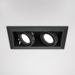 Maytoni Technical Metal Modern Lampa wpuszczana DL008-2-02-B Black