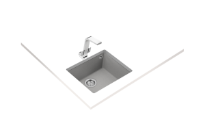 Teka zlewozmywak syntetyczny SQUARE 50.40 TG 3½ W/OVF SP STONE GREY 115230021