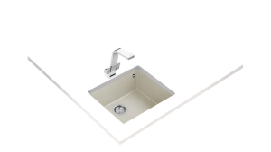 Teka zlewozmywak syntetyczny SQUARE 50.40 TG 3½ W/OVF SP BRIGHT CREAM 115230023