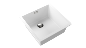 Teka zlewozmywak syntetyczny RADEA R10 40.40 M-TG WHITE 115230050