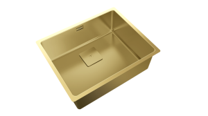 Teka zlewozmywak stalowy FLEXLINEA RS15 50.40 3½ SQ W/OVF SP PVD BRASS 115000023