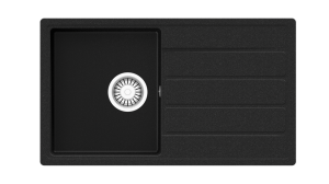 Teka zlewozmywak syntetyczny COMFOR 45 B-TQ 1B 1D REV 2Ø AUTO WST ONYX BLACK 115350001