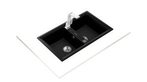 Teka zlewozmywak syntetyczny STONE 90 B-TG 2B AUTO WST CARBON 115260008