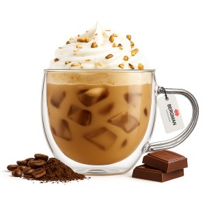 Szklanka termiczna 250ml z uchem podwójne szkło do kawy latte Bergman