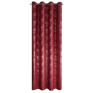 Zasłona welwetowa 140x250 bordowa połysk przelotki elegancka INGRID