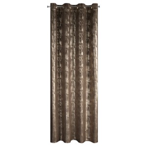 Zasłona welwetowa 140x250 czekoladowa marmur przelotki elegancka INGRID