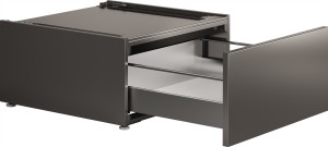 Asko Podest z wysuwaną szufladą 32 cm Szary metaliczny HP320T