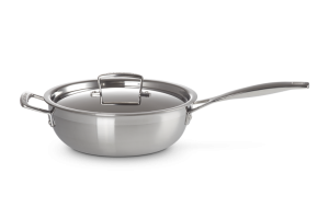 Le Creuset 3-PLY Sauté z pokrywką i uchwytem, stal nierdzewna 24 cm 96201424001000