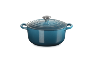Le Creuset Brytfanna Okrągła 20cm Deep Teal Signature 21177206422430