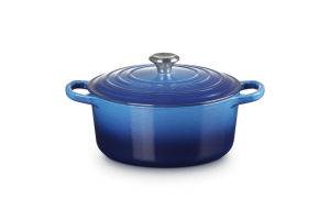 Le Creuset Brytfanna Okrągła 22cm Azure, Kolekcja Signature 21177222202430
