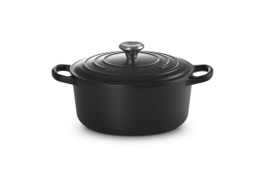 Le Creuset Brytfanna Okrągła 22cm Czarny Mat Signature 21177220000430