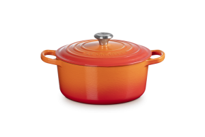 Le Creuset Brytfanna Okrągła 22cm Płomienny, Kolekcja Signature 21177220902430