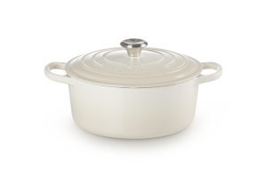 Le Creuset Brytfanna Okrągła 26 cm Meringue Signature 21177267164430