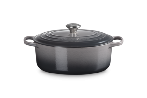 Le Creuset Brytfanna Owalna 29 cm Flint, Kolekcja Signature 21178294442430