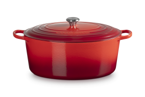 Le Creuset Brytfanna Owalna 40 cm Wiśniowa Signature 21178400602430