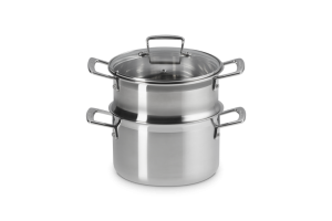 Le Creuset Garnek 3-PLY 20cm z wkładką parową i pokrywką 53812200010000