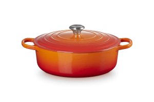 Le Creuset Garnek Gourmet 30 cm Płomienny, Żeliwo Emaliowane 21179300902430
