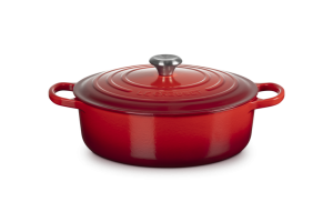Le Creuset Garnek Gourmet 30 cm Wiśniowy, Żeliwo, Kolekcja Signature 21179300602430