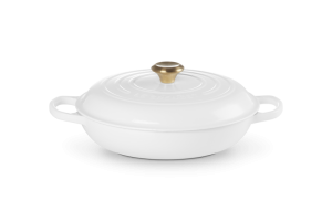 Le Creuset Garnek Żeliwny Gourmet 30 cm Biały 21180300101441