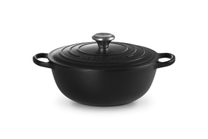 Le Creuset Garnek Żeliwny Signature 26 cm Czarny Matt 21114260000430
