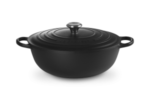 Le Creuset Garnek Żeliwny Signature 32 cm Czarny Matt 21114320000430