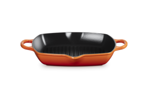 Le Creuset Głęboka Patelnia Grillowa Żeliwna 30cm Płomienny 20200300900422