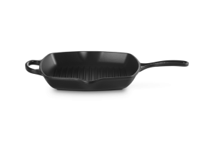 Le Creuset Kwadratowa Patelnia Grillowa Żeliwna 26cm Czarny Mat 20183260000422