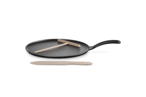 Le Creuset Patelnia do Naleśników 27 cm Żeliwo Czarny Mat 20136270000460