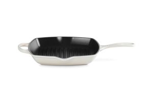 Le Creuset Patelnia Grillowa Żeliwna 26cm Meringue 20183267160422