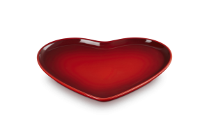 Le Creuset Talerz do Serwowania Serce 32 cm Wiśniowy 80616320600003