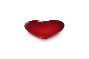 Le Creuset Talerz Serce 23 cm Wiśniowy 80255230600099