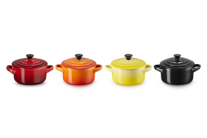 Le Creuset ZESTAW 4 MINI COCOTTE 10CM FIRE I PŁOMIENNY 79212105129100