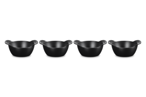 Le Creuset ZESTAW 4 MINI COCOTTE 11 CM CZARNY MATT 20500110000425