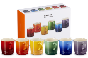 Le Creuset ZESTAW 6 KUBKÓW 350ML RAINBOW - Kolorowa Kamionka 79114355219030