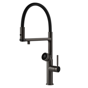 Bateria Gessi VITA PF60722707HOTCOLD Black Metal Brushed PVD moduł zimny i gorący