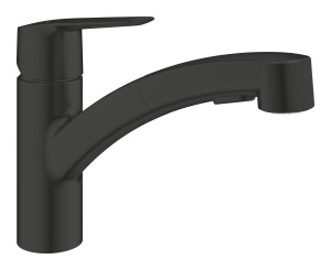 Grohe Start bateria kuchenna zlewozmywakowa Dual Spray czarny mat 303072431