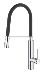 Grohe Concetto bateria kuchenna, zlewozmywakowa czarny, chrom 31491000