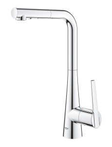 Grohe Zedra Bateria kuchenna z wyciąganą wylewką StarLight 32553002
