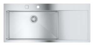 Grohe K1000 zlewozmywak lewostronny 116x52 cm stal 31581SD1